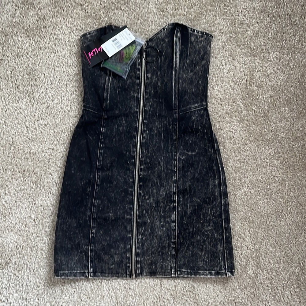Betsey Johnson denim little black dress